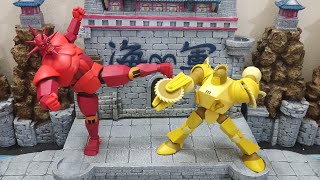 Super 7 Silverhawks Monstar amp Buzz Saw  Impressions [upl. by Trebornhoj]