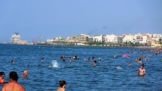 Agapi amp Creta Beach  Creta Iraklio Greece 2016 [upl. by Ahsiemal]