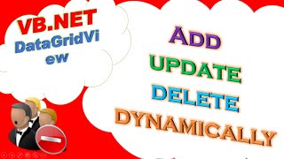 VBNET DataGridView  ADD UPDATE DELETE Data Dynamically [upl. by Ashok]