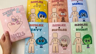 🧡paper diy💛 ROBLOX x INSIDE OUT 2 Blind Bags unboxing  asmr [upl. by Cerelia]