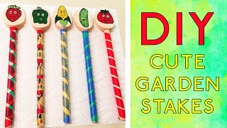 DIY CUTE Garden Stakes [upl. by Varney]