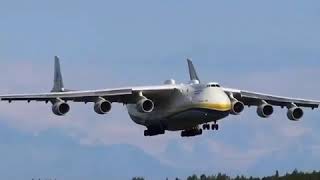 ANTONOV AN225 MRIYA ATERRIZAJE [upl. by Sirtimid]