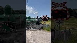 LSWR Adams T3 No 563 Passing Quarr Farm Level Crossing shorts [upl. by Pinter]