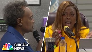 Dolton meeting ENDS IN CHAOS after Lori Lightfoot blocked from speaking [upl. by Aremus858]