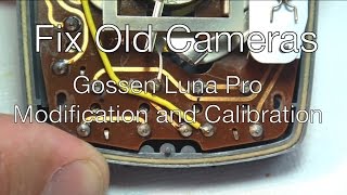 Fix Old Camera Gossen Luna Pro Battery Diode Update [upl. by Elleahcim533]