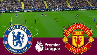 Chelsea vs Manchester United Premier League 2324 Full Match  Video Game Simulation PES 2021 [upl. by Ynohtnaluap349]