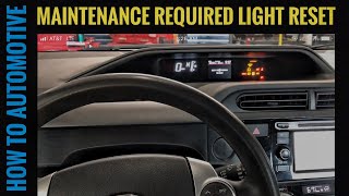 Resetting The Maintenance Required Light On A Toyota Prius C [upl. by Pellikka52]