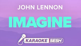 Imagine Lyrics Karaoke Instrumental  John Lennon [upl. by Eelesor]