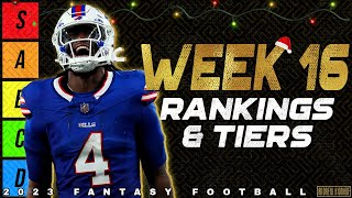 Top 36 Running Back Rankings  Week 16 Fantasy Football [upl. by Beckman]