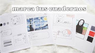 IDEAS PARA MARCAR TUS CUADERNOS  portadas  kawaii aesthetic  sofiapricot [upl. by Flann]