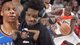 LOOKS LIKE WE’RE GOING HOME 04 THUNDER vs TRAIL BLAZERS GAME 1 amp 2 NBA PLAYOFFS HIGHLIGHTS [upl. by Reilamag248]