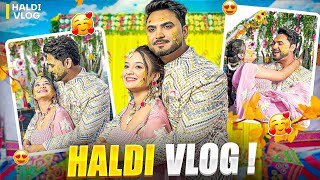 My haldi ceremony vlog😍 Nyi dulhan ko utha liya [upl. by Jarin]