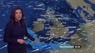 Behnaz Akhgar BBC Weather January 3rd 2018 [upl. by Renrag]