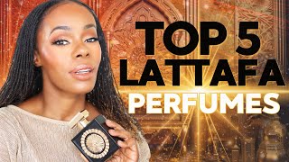 MY TOP FIVE LATTAFA PERFUMES  Best Middle Eastern Fragrances [upl. by Anelhtak]