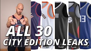 All 30 20232024 NBA City Edition Jersey Leaks [upl. by Alikahs]