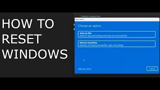 Reset Windows PC maintenance [upl. by Ardnahsal184]