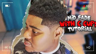 MID FADE W C CUPS  BARBER TUTORIAL 💈triiipleooo like subscribe fadefam haircut [upl. by Dahcir]