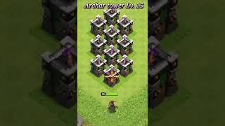 All Archar tower vs Queen 👑 Clash of Clans [upl. by Asp158]