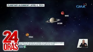 Planetary alignment ng Venus Saturn at Mars masasaksihan bukas  24 Oras [upl. by Antebi]