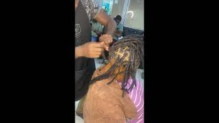 Right way of retouching dreadlockshow to lock dreadprotective stylesdread hairstyleslocs [upl. by Eirrok241]