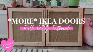 DIY More IKEA Kallax Doors  Another IKEA Hack  Codys Craft Corner [upl. by Anoy]