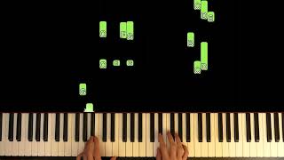 How to play The Entertainer by Scott Joplin on the Piano easy tutorial [upl. by Nyral]