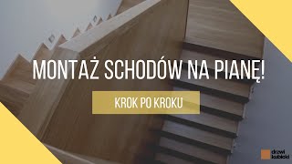 Instrukcja montażu SCHODÓW na beton na pianę dwuskładnikową [upl. by Yleen]