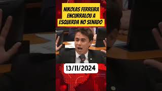 Nikolas Ferreira falou na cara dos esquerd4 no Senado brasileiro shorts [upl. by Annodahs]