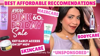 NYKAA PINK FRIDAY SALE 2024 Nykaa Sale Recommendations  Skincare  Haircare [upl. by Ahsineb]