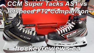 CCM Super Tacks AS1 vs Jetspeed FT2 Hockey Skate Comparison [upl. by Dahc]