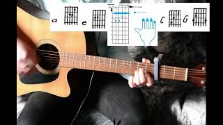 How to play quot3am  Halsey Strippedquot on guitar Madnessleen cover [upl. by Ilowell490]