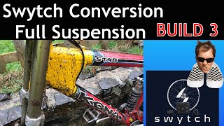 SWYTCH kit Full Suspension Ebike conversion kit Build 3 1999 Kona Stab [upl. by Tnaryb767]