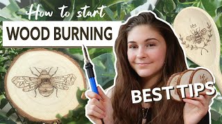 Wood Burning Tutorial for Beginners Pyrography Tutorial amp Basics Tips 2021 [upl. by Baron]