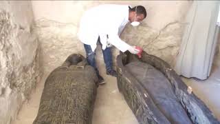 3000 Year Old Egyptian Mummy Discovered Egypt Africa [upl. by Ydoow]