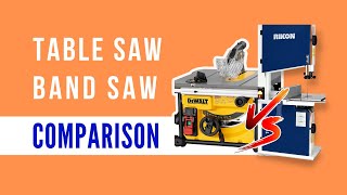 Table Saw Vs Band Saw  Which One Is Preferable For You [upl. by Barrada]