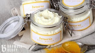 How to Make Turmeric Body Butter  Bramble Berry [upl. by Nenerb868]