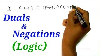 Duals amp Negations  Logic  02 Marks  Mathematics  HSC 12th Science Commerce amp Arts [upl. by Akoyn]