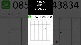 ASMO Grade 2 2023 ASIAN SCIENCE AND MATH OLYMPIAD [upl. by Sirmons]