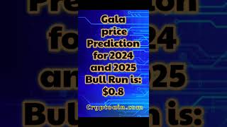 Gala price prediction for the bull run 2024 and 2025 gala cryptoain [upl. by Zabrina]