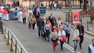 Processione per la festa del Voto a Saronno [upl. by Llerrut]