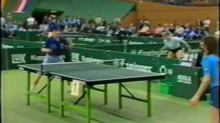 Table Tennis EM Moskau 1984 Guo TTC GrenzauModell Secretin Orlwski [upl. by Antonius999]