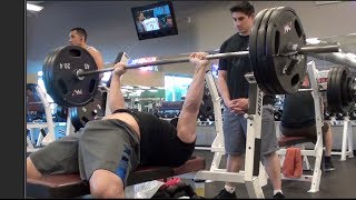 I Hit My Benchpress Goal 315x5 [upl. by Hgielram]