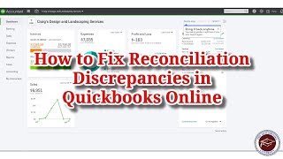 How to Fix Reconciliation Discrepancies in Quickbooks Online [upl. by Ateekal]