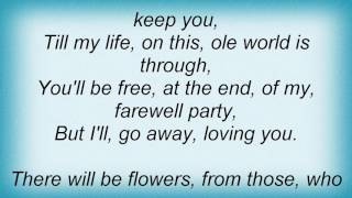 Alan Jackson  Farewell Party Lyrics [upl. by Marleah]