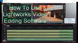 How To Make and Edit Youtube Videos for Free Part 2 Using Lightworks [upl. by Wiencke]