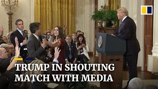 Donald Trump clashes with media at chaotic midterm election press conference [upl. by Noiz]