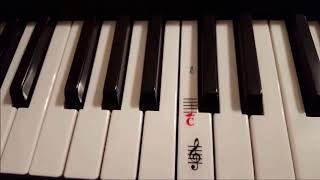 HOW TO ADD NOTE STICKERS TO YOUR 61 KEY KEYBOARD RJ761 ROCKJAM [upl. by Linehan]