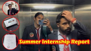 Summer Internship report submission in college  College vlogs  MBA [upl. by Htepsle]