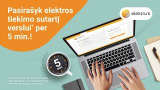 ELEKTRUM elektros sutartis verslui per 5 min [upl. by Adnilema]