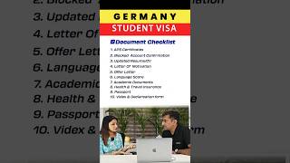 German Student Visa Interview Essential Documents Checklist 2024 SI Germany [upl. by Ecnatsnoc]